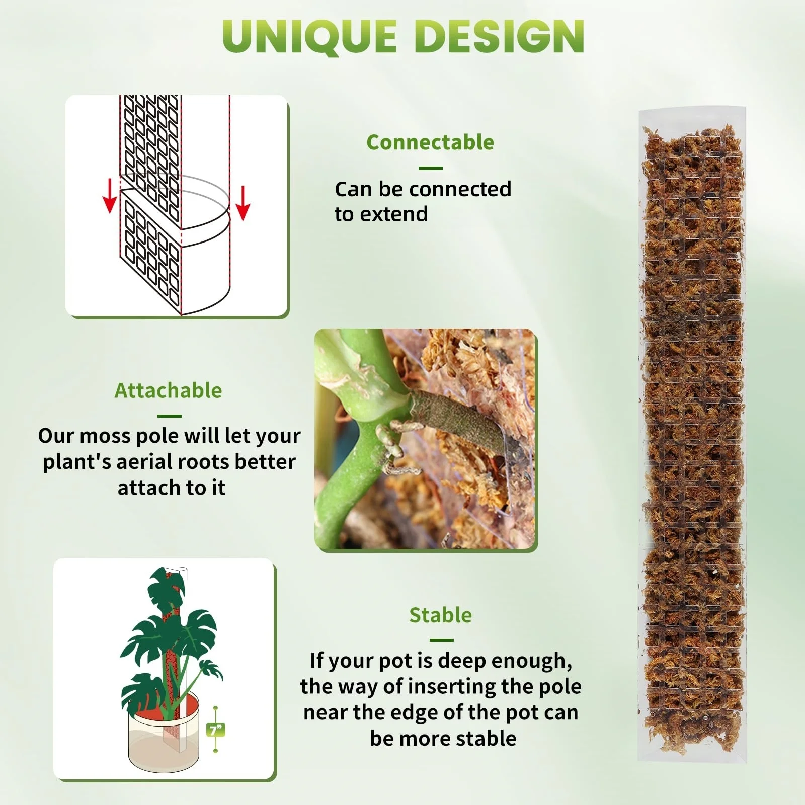 24 inç/36 inç/48 inç Plastik Y - Sphagnum Moss Dry incelemesi ve fiyatı